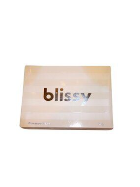 Blissy Champagne Striped King Size Pillowcase 100% Pure Mulberry Silk NEW